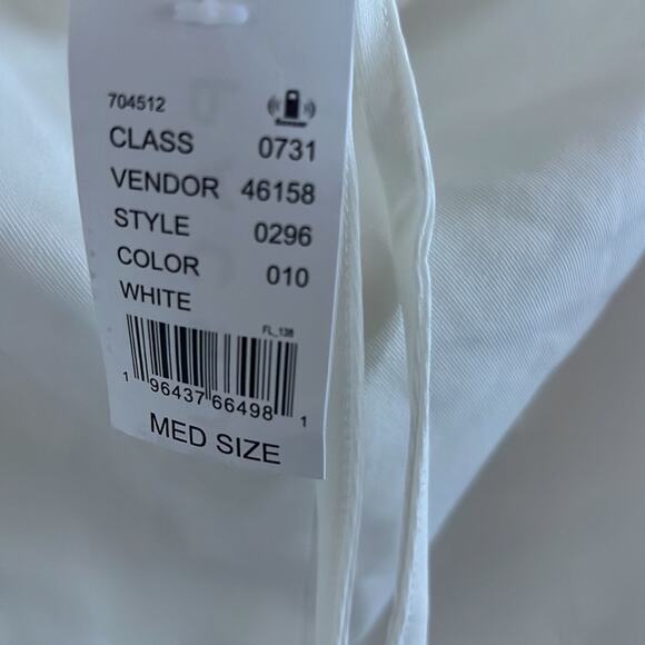 NWT PacSun Beverly and Beck Off-The-Shoulder Button Front Tie Top Blouse Shirt M - Picture 4 of 6